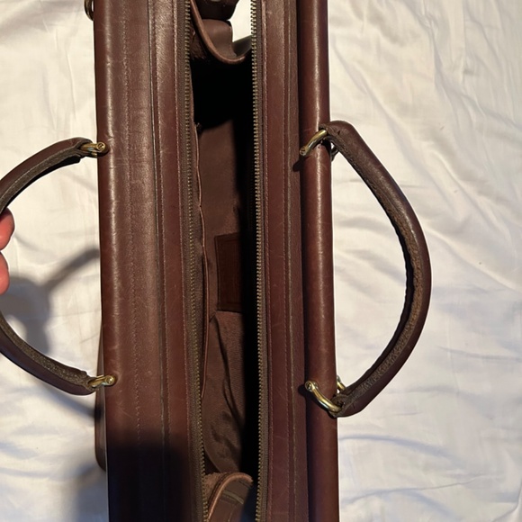 Vintage Brown Coach Bag/Briefcase with Satchel - Picture 3 of 4